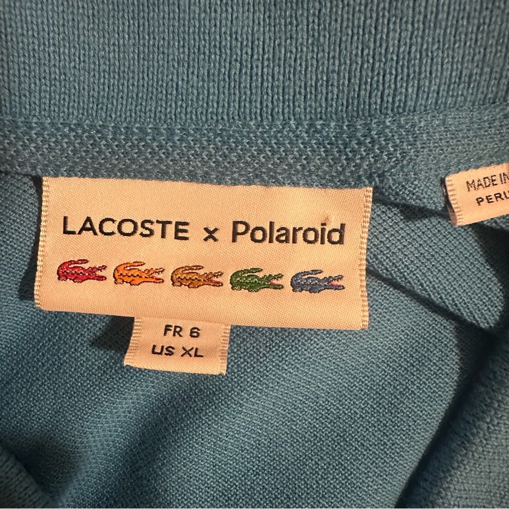 Lacoste x Polaroid Colour Striped Classic Fit Polo Shirt - Picture 9 of 13